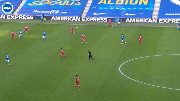 Brighton's three-game unbeaten streak vs Liverpool